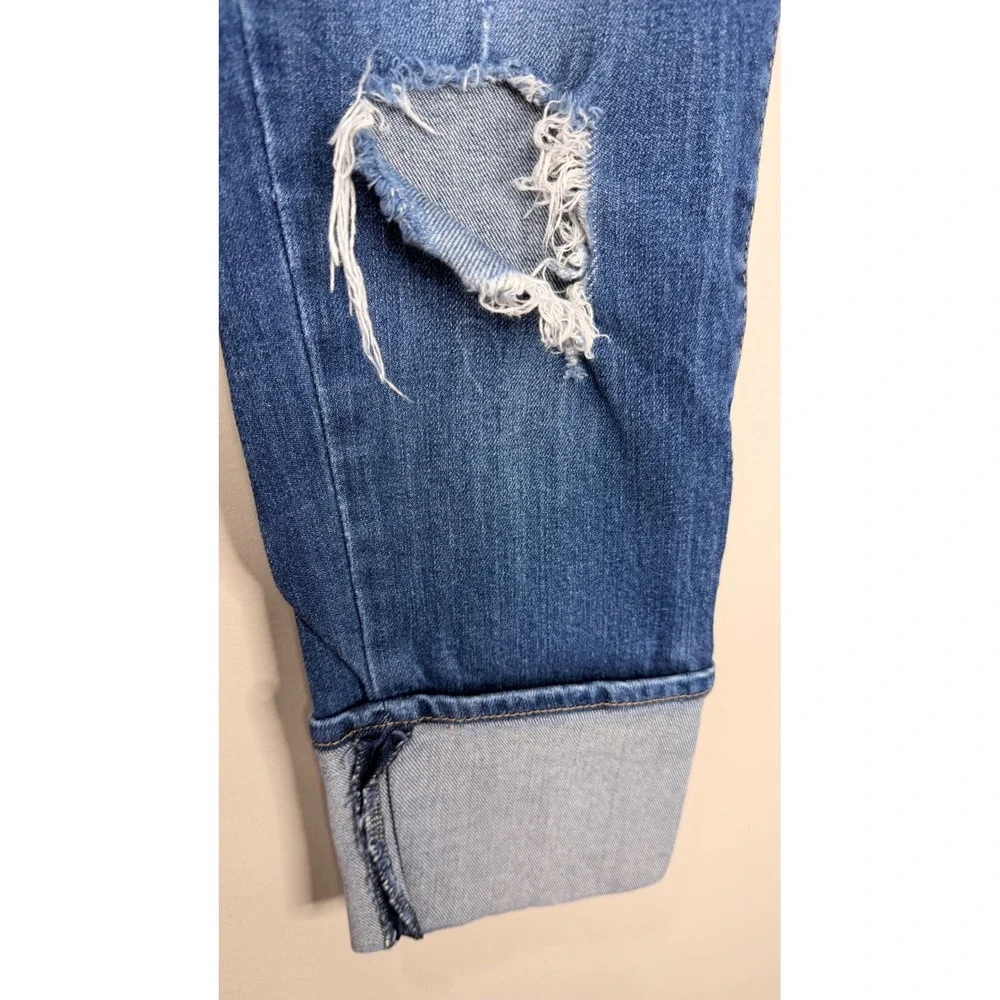 #153‎ KUT from the Kloth Jeans Sz. 2 Blue Cuffed Cropped w: 28